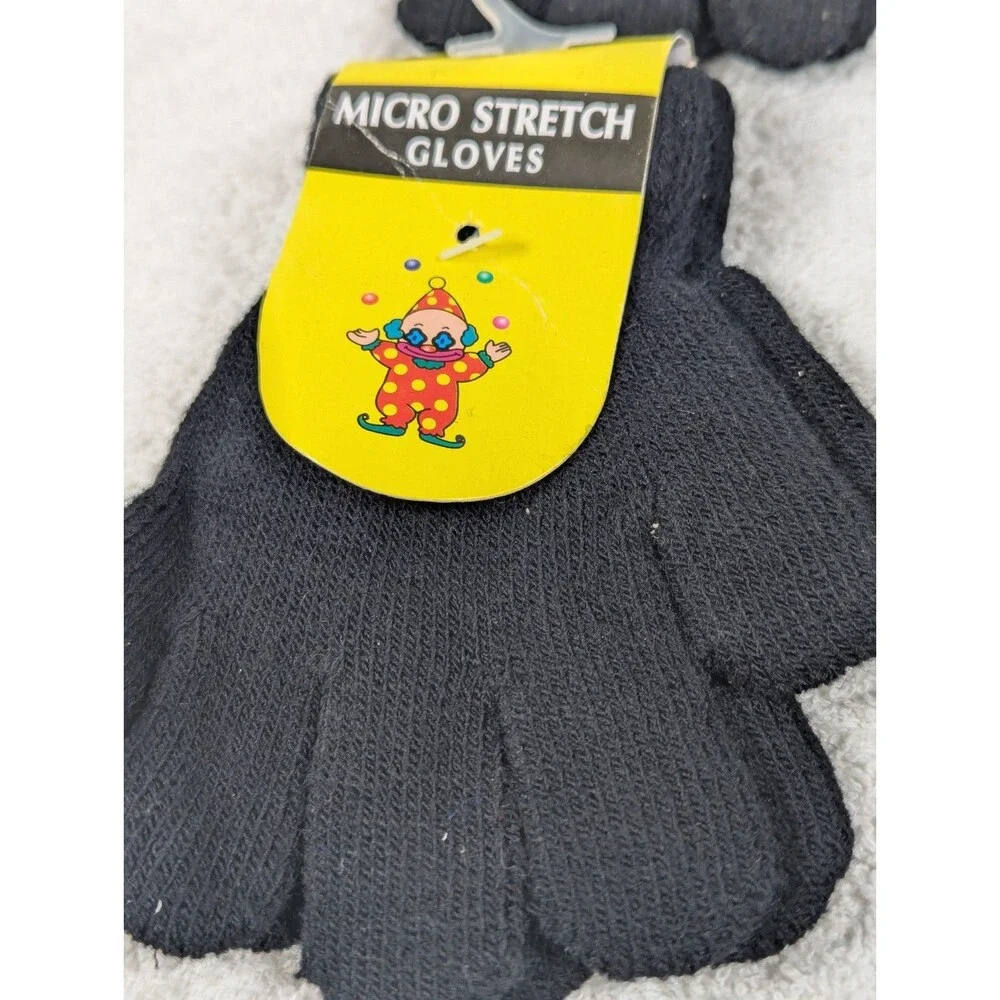Youth - Knit Winter Warm Gloves - Kids Children - One Size for Boy Girl - 4 Pair